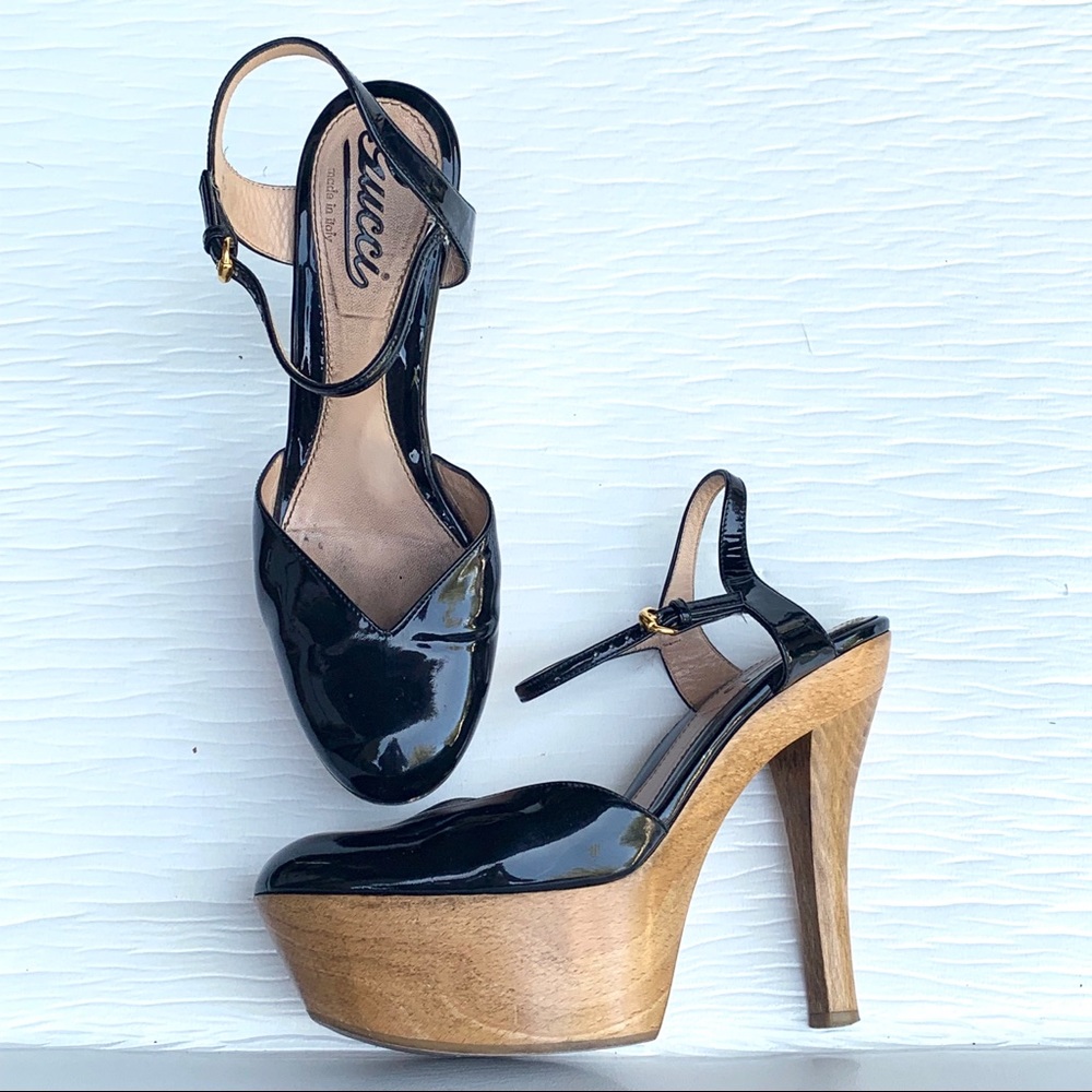 🖤Gucci Patent Platform Heels🖤 VGUC $795